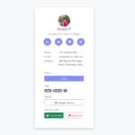 contact view ui using bootstrap